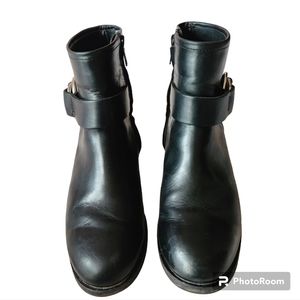 FRYE Kristen Harness Short black boots size 6 B USA